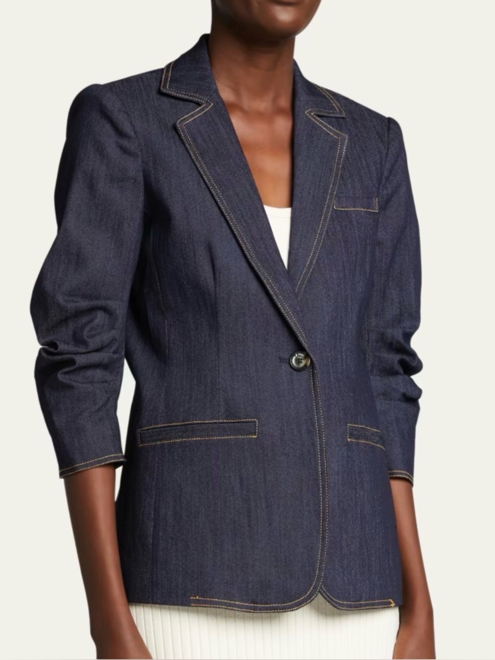 CINQ A SEPT DENIM KHLOE BLAZER JACKET WOMENS SZ 14 NWT